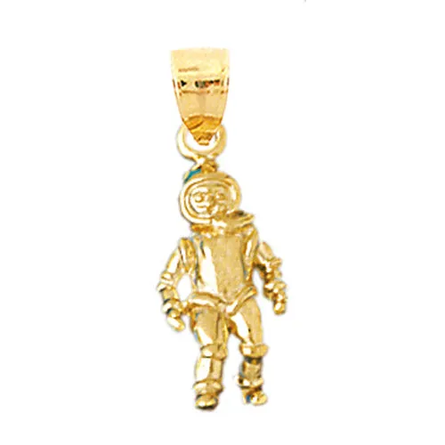 Charm Necklaces Goldia 14K Gold Astronaut Charm