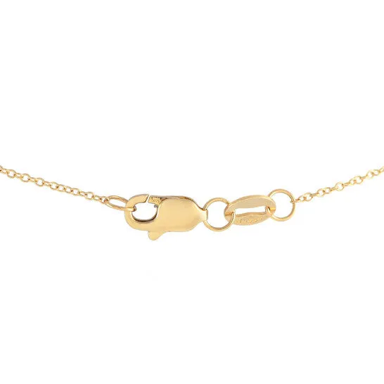 JMS always Necklaces Original LB Exclusive 14K Yellow Gold 035ct Diamond Cluster Necklace PN14816