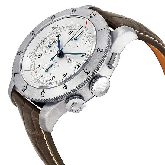 JMS always Watches Original Longines Heritage Collection Chronograph Silver Dial Leather Men Watch L27414732 JMS always Watches Original Longines Heritage Collection Chronograph Silver Dial Leather Men Watch L27414732