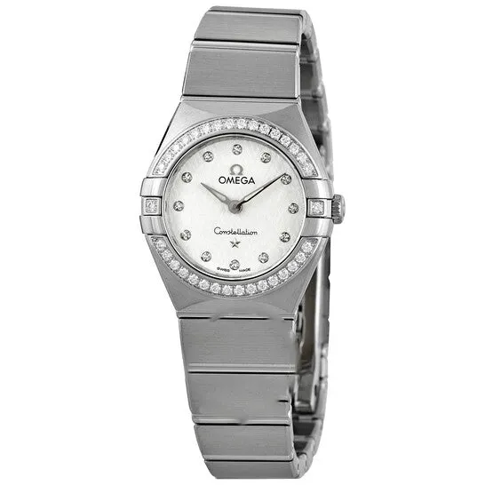 JMS always Watches Original Omega Constellation Manhattan Quartz Diamond Silver Dial Ladies Watch 13115256052001 JMS always Watches Original Omega Constellation Manhattan Quartz Diamond Silver Dial Ladies Watch 13115256052001