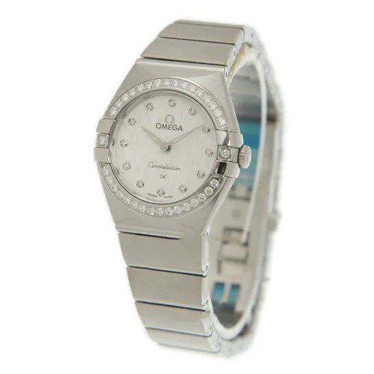 JMS always Watches Original Omega Constellation Manhattan Quartz Diamond Silver Dial Ladies Watch 13115256052001 JMS always Watches Original Omega Constellation Manhattan Quartz Diamond Silver Dial Ladies Watch 13115256052001