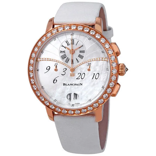 Original Blancpain Chronograph Flyback Grande Date 18kt Rose Gold Diamond Ladies Watch 3626295458A JMS always Watches Original Blancpain Chronograph Flyback Grande Date 18kt Rose Gold Diamond Ladies Watch 3626295458A JMS always Watches