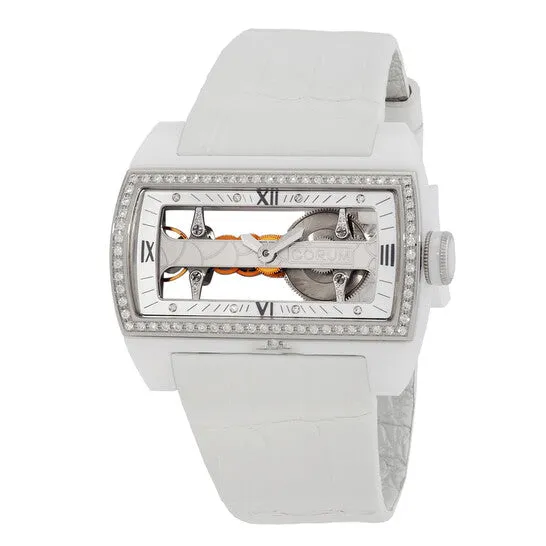 Original Corum TiBridge Hand Wind Diamond Mother of Pearl Openwork Dial Ladies Watch 007129520009 0000 JMS always Watches Original Corum TiBridge Hand Wind Diamond Mother of Pearl Openwork Dial Ladies Watch 007129520009 0000 JMS always Watches