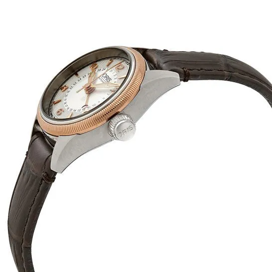 Original Oris Big Crown Pointer Date Automatic Silver Dial Dark Brown Leather Ladies Watch 01 594 7680 436107 5 14 77FC JMS always Watches Original Oris Big Crown Pointer Date Automatic Silver Dial Dark Brown Leather Ladies Watch 01 594 7680 436107 5 14 77FC JMS always Watches