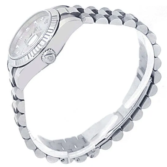 Original Preowned Rolex Datejust Automatic Chronometer Diamond Silver Dial Ladies Watch 179179 SDP JMS always Watches Original Preowned Rolex Datejust Automatic Chronometer Diamond Silver Dial Ladies Watch 179179 SDP JMS always Watches