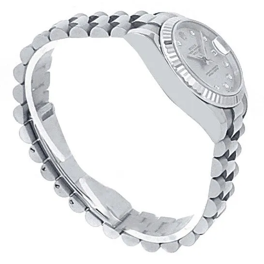 Original Preowned Rolex Datejust Automatic Chronometer Diamond Silver Dial Ladies Watch 179179 SDP JMS always Watches Original Preowned Rolex Datejust Automatic Chronometer Diamond Silver Dial Ladies Watch 179179 SDP JMS always Watches
