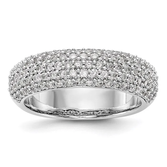 Rings Goldia 14K White Gold Real Diamond Band
