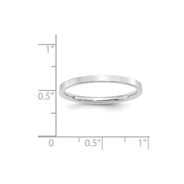 Rings Goldia Solid 18K White Gold 2mm Standard Flat Comfort Fit MensWomens Wedding Band Ring Size 95 Rings Goldia Solid 18K White Gold 2mm Standard Flat Comfort Fit MensWomens Wedding Band Ring Size 95