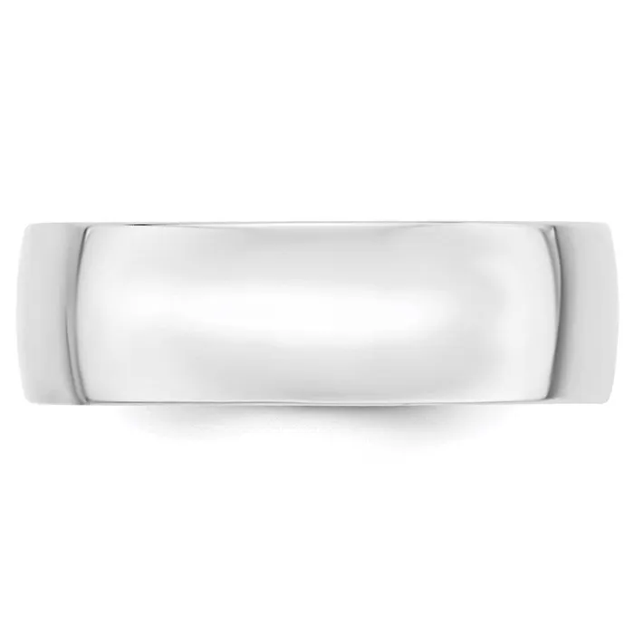 Solid 18K White Gold 7mm Light Weight Comfort Fit MensWomens Wedding Band Ring Size 8 Goldia Rings Solid 18K White Gold 7mm Light Weight Comfort Fit MensWomens Wedding Band Ring Size 8 Goldia Rings