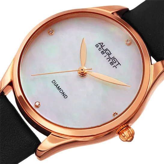 Watches JMS always Original August Steiner Quartz Diamond White Dial Ladies Watch AS8254BK Watches JMS always Original August Steiner Quartz Diamond White Dial Ladies Watch AS8254BK