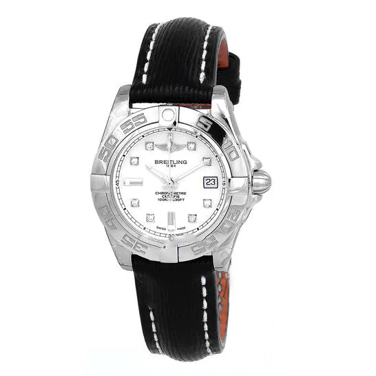Watches JMS always Original Breitling Galactic 32 Mother of Pearl Dial Black Leather Automatic Ladies Watch A71356L2A708BKLT Watches JMS always Original Breitling Galactic 32 Mother of Pearl Dial Black Leather Automatic Ladies Watch A71356L2A708BKLT
