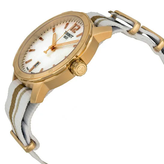 Watches JMS always Original Tissot Quickster Mother of Pearl Dial Striped Nylon 40mm Watch T0954103711700 Watches JMS always Original Tissot Quickster Mother of Pearl Dial Striped Nylon 40mm Watch T0954103711700