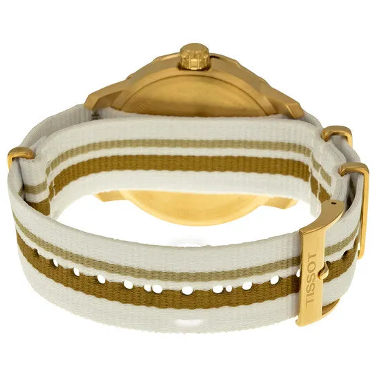 Watches JMS always Original Tissot Quickster Mother of Pearl Dial Striped Nylon 40mm Watch T0954103711700 Watches JMS always Original Tissot Quickster Mother of Pearl Dial Striped Nylon 40mm Watch T0954103711700