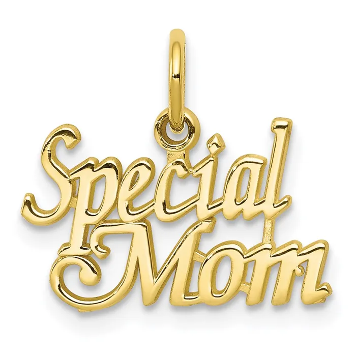 Charm Necklaces 10K SPECIAL MOM Charm TreasureFineJewelers
