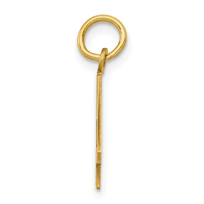 Charm Necklaces 14k Small Elongated Number 42 Charm TreasureFineJewelers