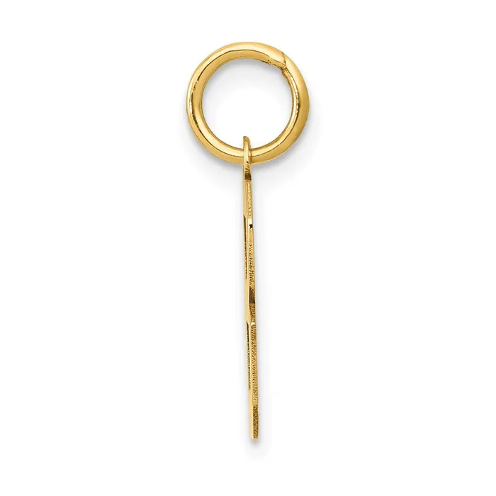 Charm Necklaces 14k Small Polished Number 8 Charm TreasureFineJewelers