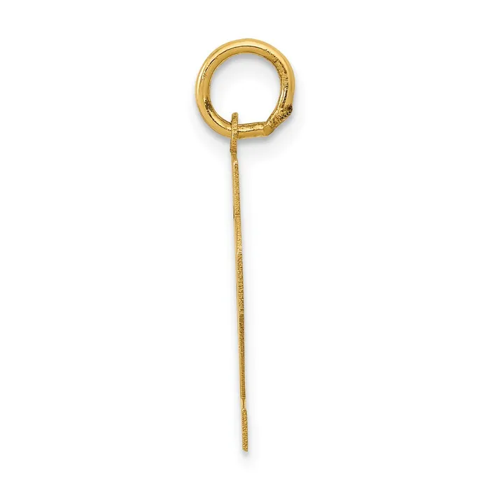 Charm Necklaces TreasureFineJewelers 14k Small Polished Number 32 Charm