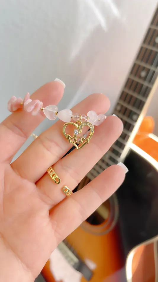 MP Jewelry Bracelets Rose Quartz Mom Bracelet
