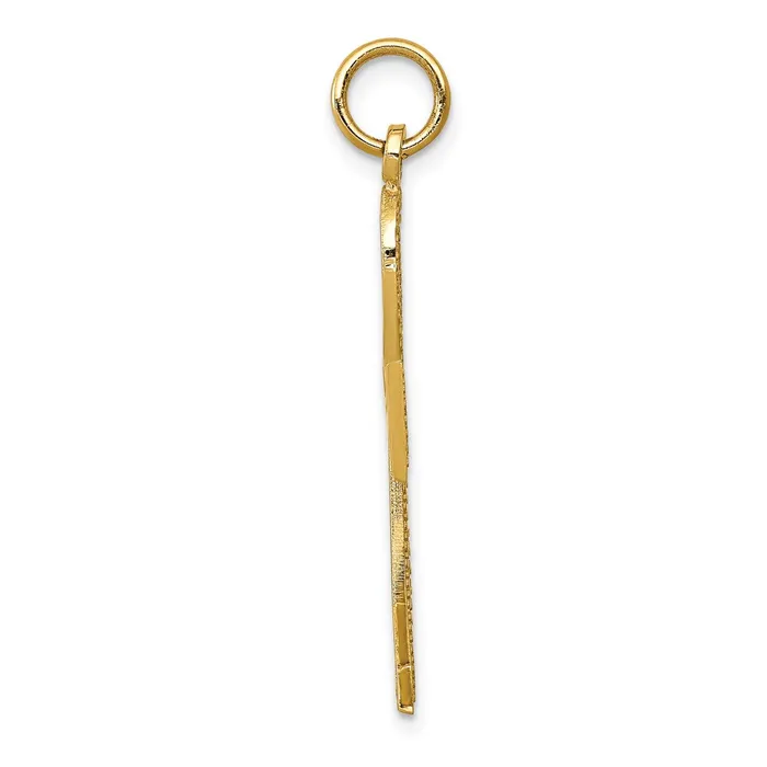 TreasureFineJewelers Charm Necklaces 14k Ankh Cross Charm