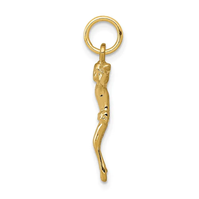 TreasureFineJewelers Charm Necklaces 14K Corpus Charm