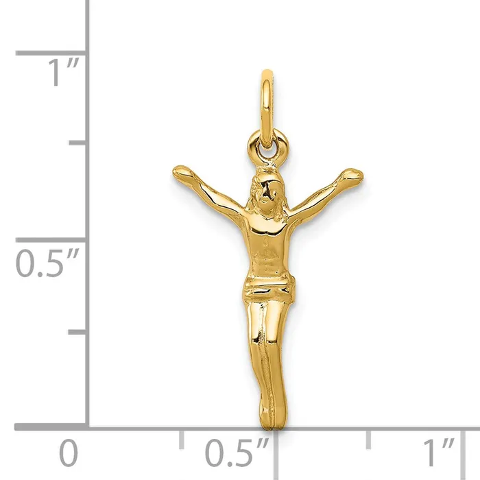 TreasureFineJewelers Charm Necklaces 14K Corpus Charm