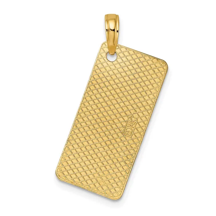 TreasureFineJewelers Charm Necklaces 14k FLORIDA SARASOTA License Plate Charm