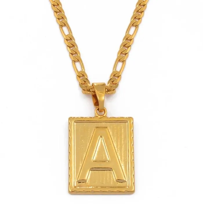 Noble Initial Figaro Necklace KHLOE JEWELS Necklaces