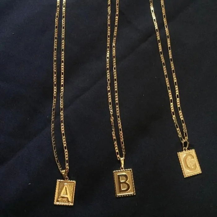 Noble Initial Figaro Necklace KHLOE JEWELS Necklaces