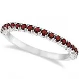 Rings OVERNIGHT MOUNTINGS 14KW 18 CTTW Garnet Ring