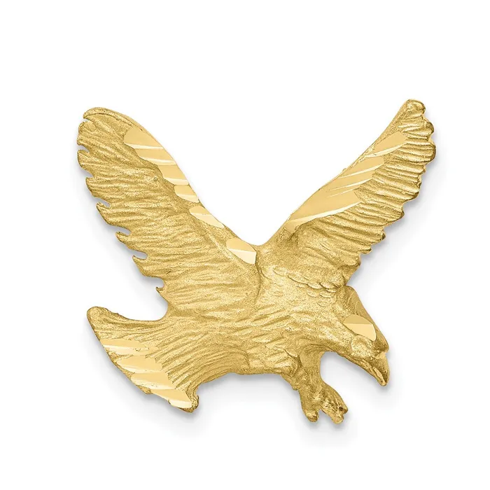 WB Choice Jewelry Charm Necklaces 10k Solid Diamondcut Eagle CharmWBC10C627