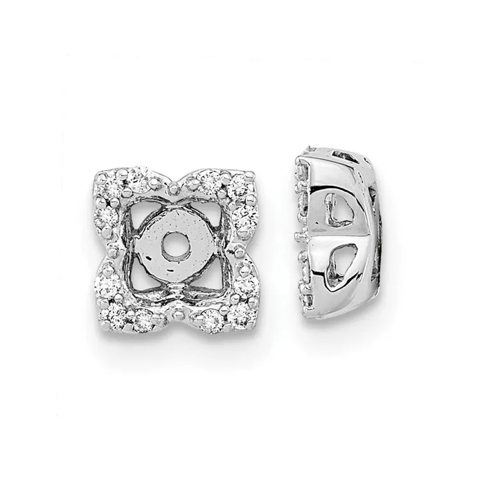 WB Choice Jewelry Earrings 14k White Gold Diamond Earring JacketsWBCEM8577010WA