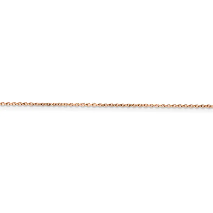 WB Choice Jewelry Necklaces 14k Rose Gold 10mm DC Cable ChainWBCRSC2020 WB Choice Jewelry Necklaces 14k Rose Gold 10mm DC Cable ChainWBCRSC2020