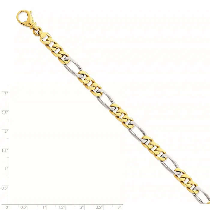 WB Choice Jewelry Rings 14k Twotone 785mm Polished Fancy Link ChainWBCLK4899 WB Choice Jewelry Rings 14k Twotone 785mm Polished Fancy Link ChainWBCLK4899