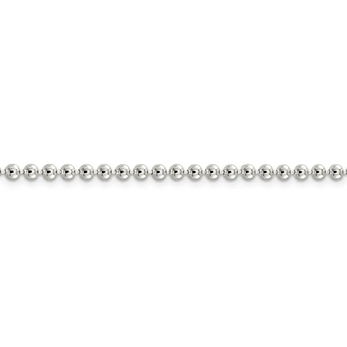 WB Choice Jewelry Rings Sterling Silver 3mm Beaded ChainWBCQK8320