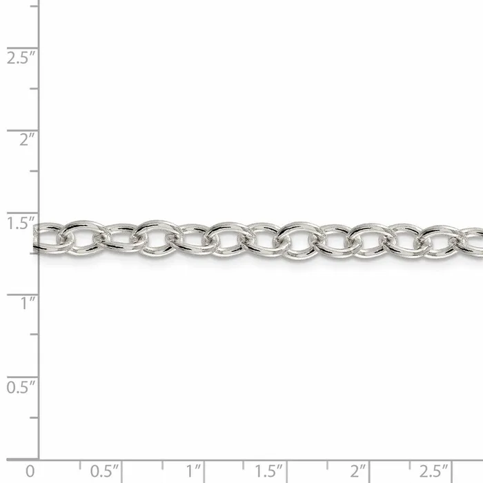 WB Choice Jewelry Rings Sterling Silver 68mm Oval Cable ChainWBCQFC9716 WB Choice Jewelry Rings Sterling Silver 68mm Oval Cable ChainWBCQFC9716