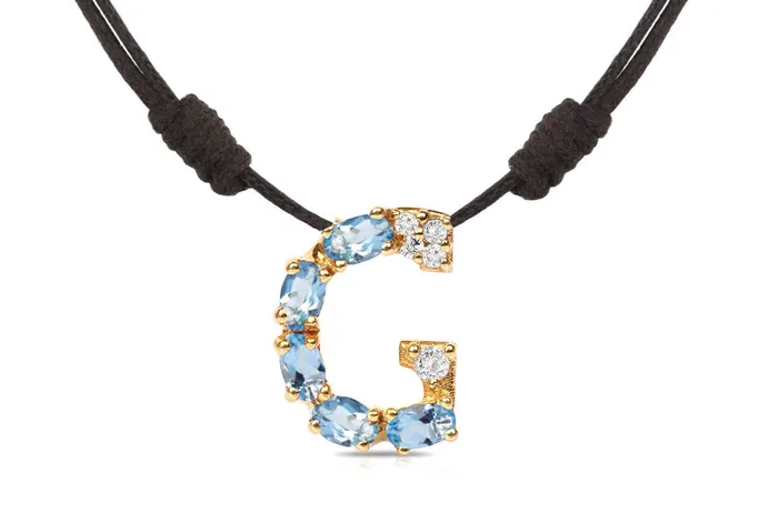 Albert Hern Necklaces Pendant Letter G Initial 18kt Gold