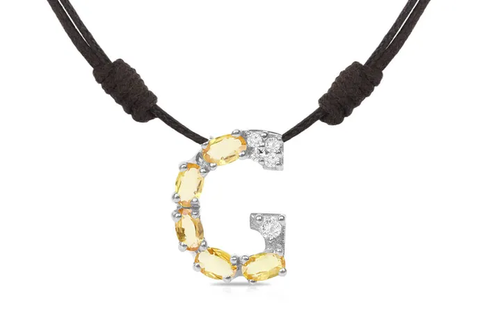 Albert Hern Necklaces Pendant Letter G Initial 18kt Gold