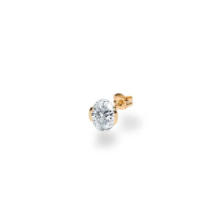 Facet 1ct Oval Stud PRMAL Earrings