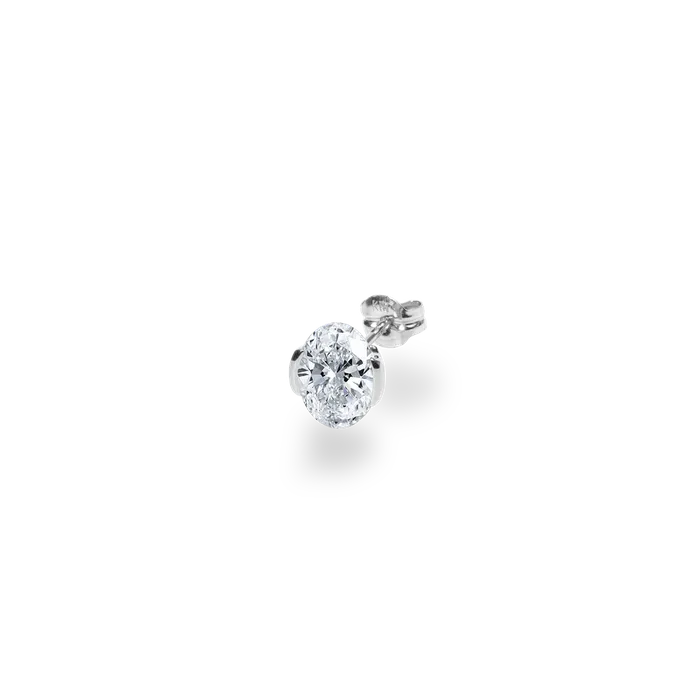 Facet 1ct Oval Stud PRMAL Earrings