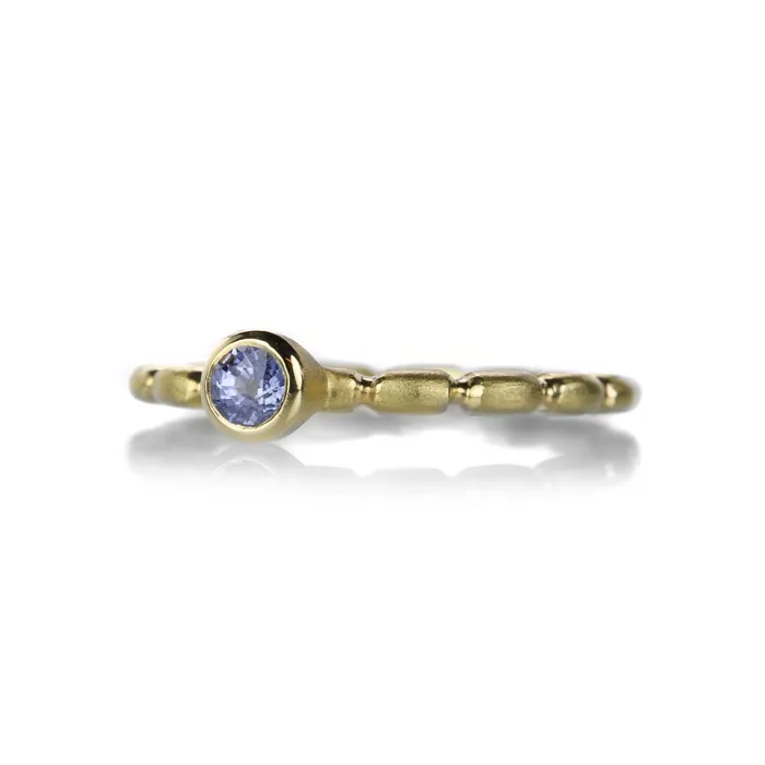 Barbara Heinrich 18k Round Blue Sapphire Ring Rings