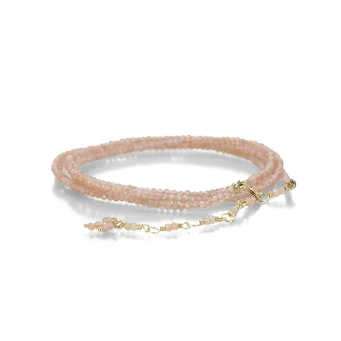 Blush Moonstone Wrap Bracelet Anne Sportun Bracelets