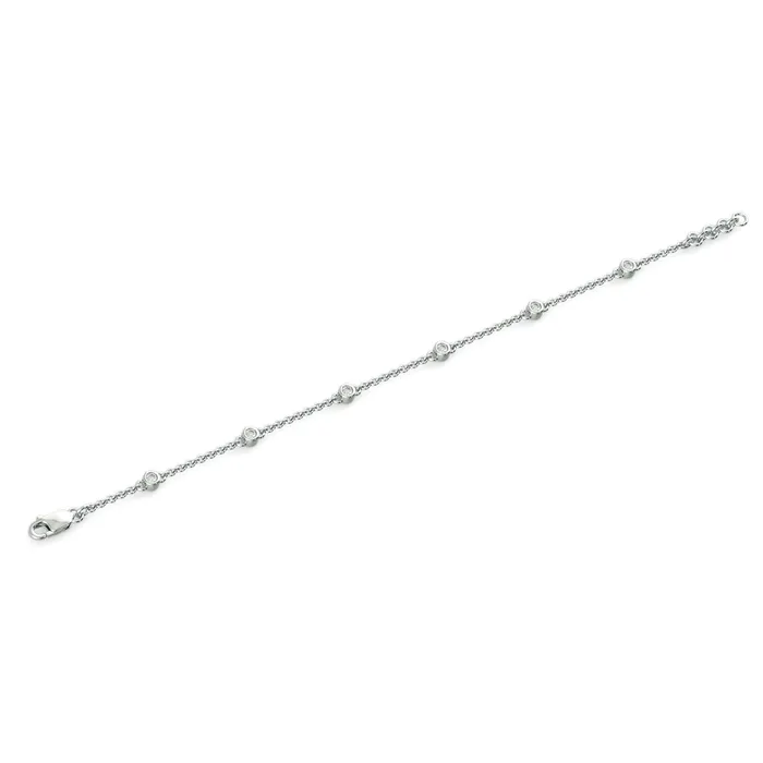 Bracelets Beads Supplies USA Chain Link Bracelet Minimalist 14k Solid White Gold Handmade Chain Bracelet Link Bracelet Gold Bracelet Diamond Bracelet