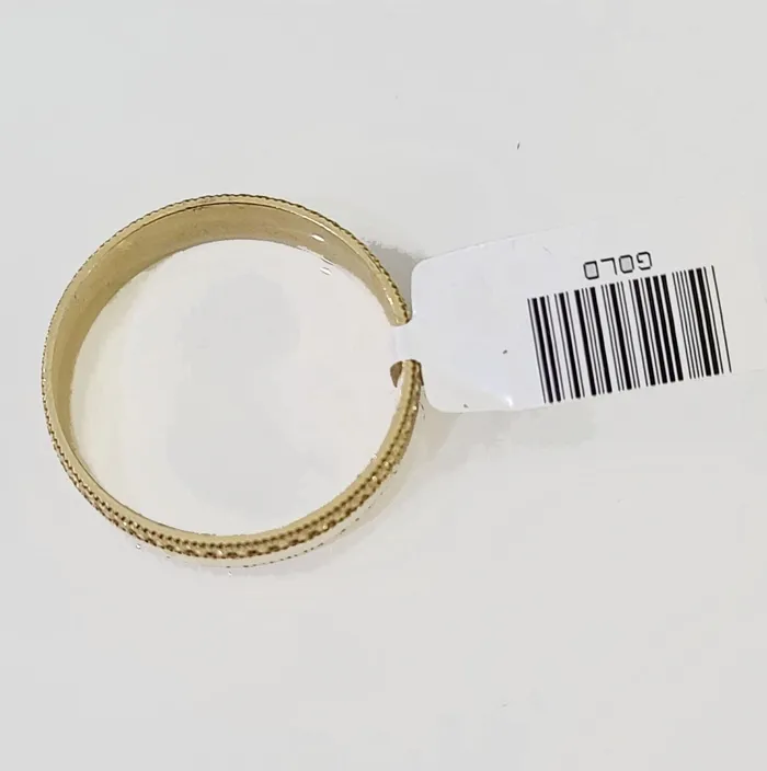 Gold and Diamond Real 10k gold circular sizable ring 10kt yellow size 11 Casual Circle Band Men Rings