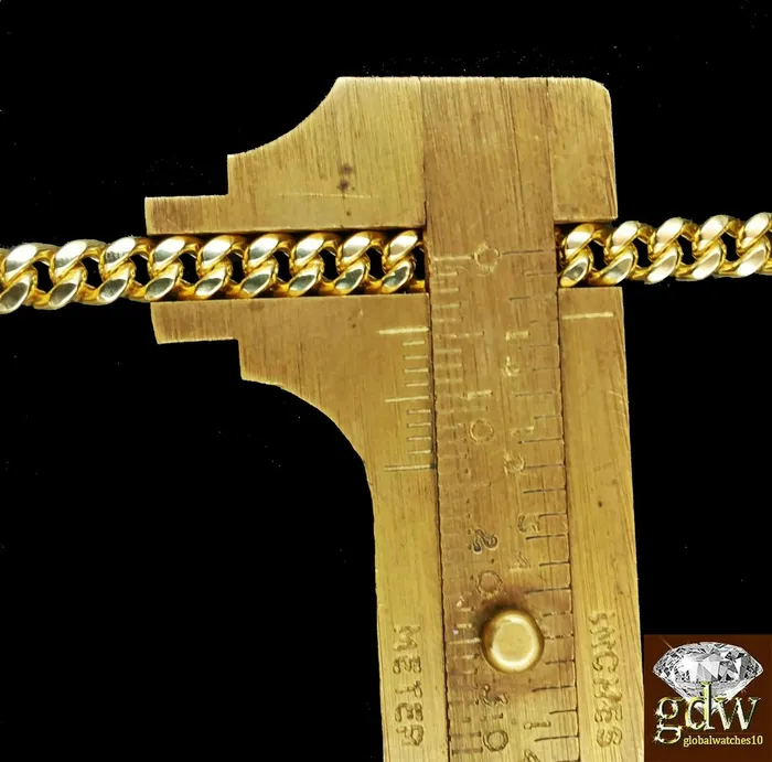 Gold and Diamond Real 10k Yellow Gold Jesus Cross Pendant 24 4mm Cuban Chain Necklaces