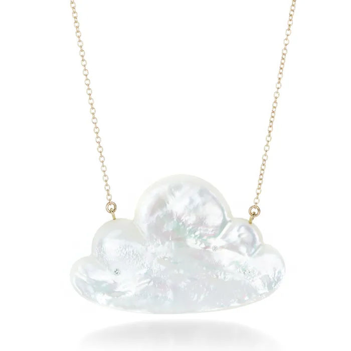 Necklaces Annette Ferdinandsen Mother of Pearl Cloud Pendant Necklace