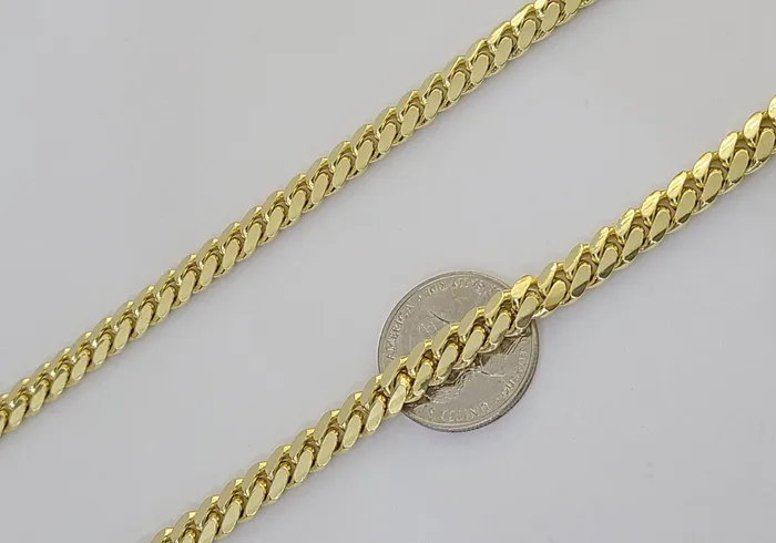 Necklaces Globalwatches10 14k Yellow Gold 7mm Miami Cuban Link Chain Necklace 2026 Inch Real Solid