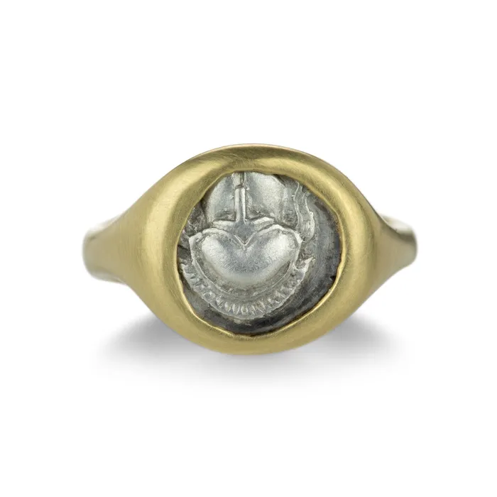 Rings Lola Brooks 18k Ancient Greek Coin Ring
