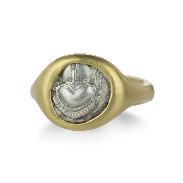 Rings Lola Brooks 18k Ancient Greek Coin Ring Rings Lola Brooks 18k Ancient Greek Coin Ring