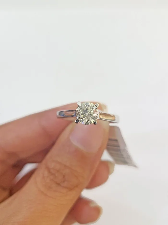 Rings REAL 14k White Gold Diamond Ring 100CT Ladies Size 7 Engagement Wedding Ring Gold and Diamond