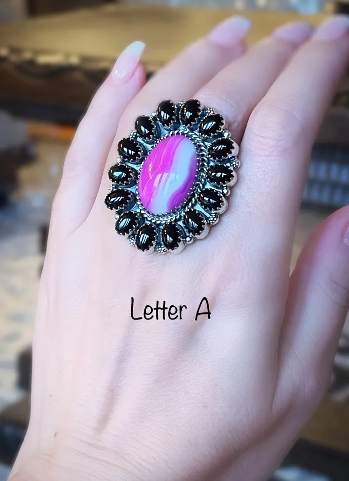 Rings Sterling Silver Pink Banded OnyxBlack Onyx Sophiareneboutiquecom Rings Sterling Silver Pink Banded OnyxBlack Onyx Sophiareneboutiquecom